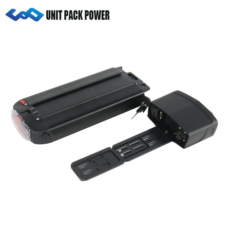 Customized li-ion battery rear rack 36v 48v  18Ah 35Ah lithium ebike battery pack electric bicycle parts