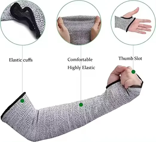 JIANKUN Anti-Puncture Work Welding Safety Arm Guard Protectors Anti Cut Protective Sleeves For Thin Skin And Bruising