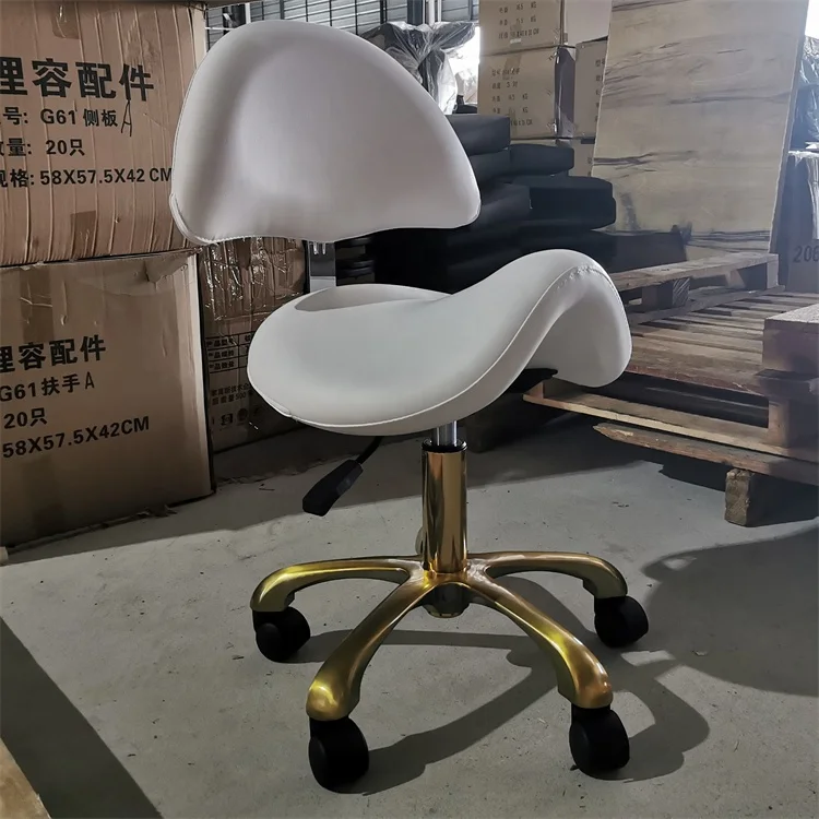 Kisen Foshan Factory Salon Furniture Equipment pink Black Brown White Pedicure Stool Technician Master Chair for