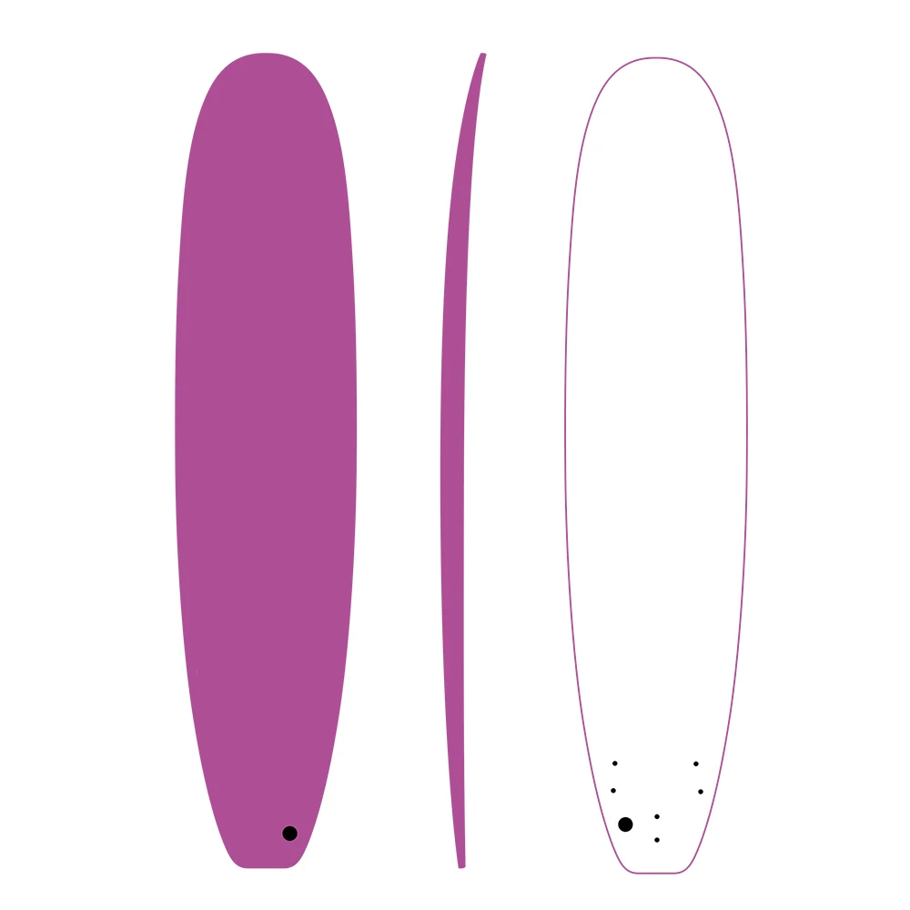 Factory Long Surfing Board Foam Surf Board With Leash Soft Top Surfboards For Suring School