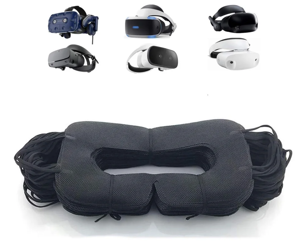 Санитарная маска виртуальной реальности 100 шт. для гарнитуры виртуальной реальности l черная белая маска на глаза виртуальной реальности