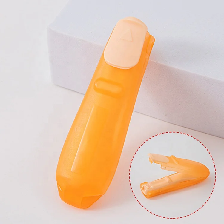 Portable Traveling Food Grade Foldable Plastic Handle Kids Spoon and Fork Set Feeding Spoon Baby