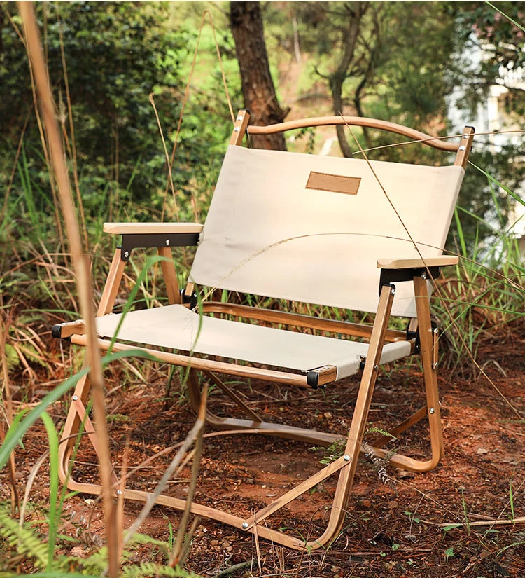 Folding Kermit Wood Aluminium Camping