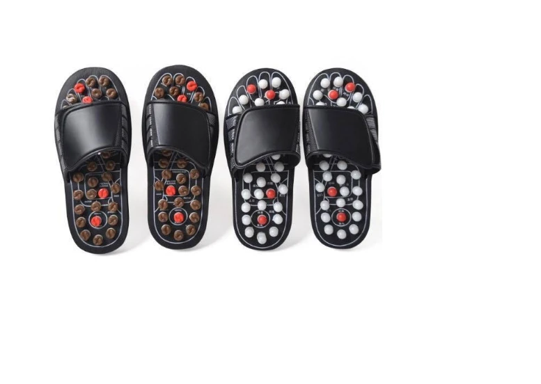 Foot Massage Slippers Acupuncture Therapy Massage Shoes For Foot Appoint Activating Reflexology Feet Sandal Vibrating Shoes