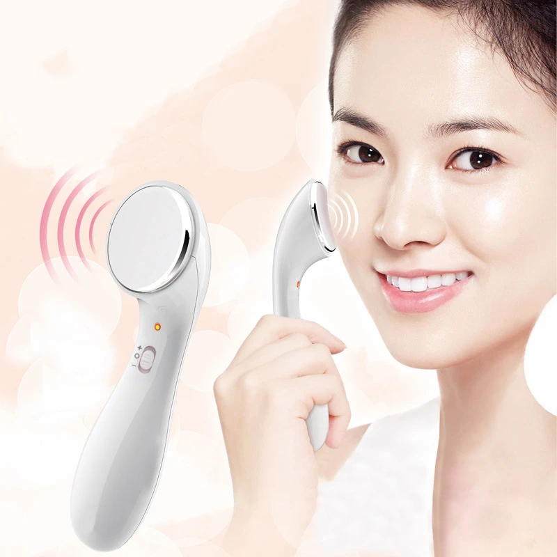 New Arrival Home Use Beauty Machine Portable Electronic Vibration Iontophoresis Apparatus Face Moisturizer Massager For Lady