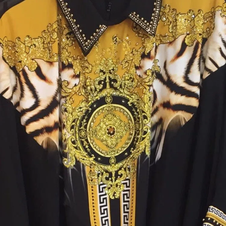 Ready to ship Clothes Women Fashion Summer long Sleeves Floral printed top shirt Blouse pants Set