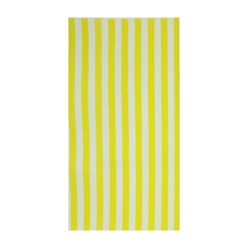 Yellow and white long grain shape printed napkins low price custom high-quality disposable napkins