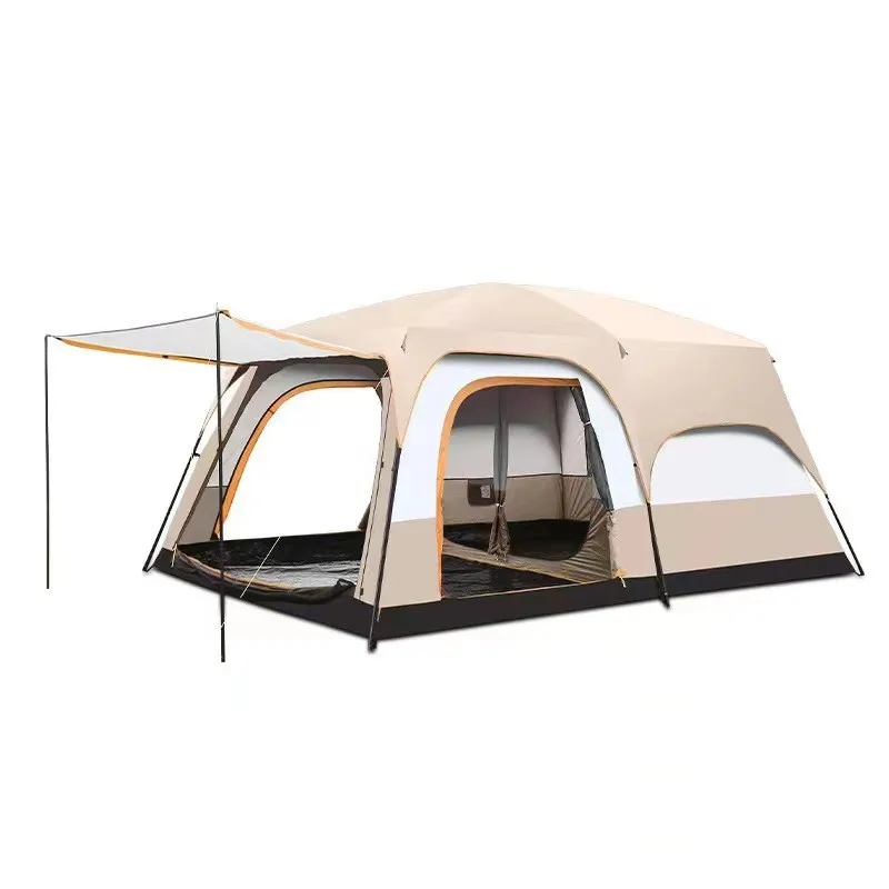 Family Glamping Travel Camping Tent 5-8  Luxury OutdoorDouble Layers Family Waterproof Folding Tent