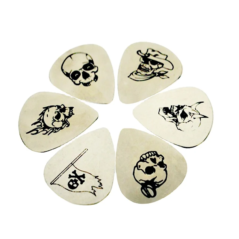 Hot Sell Smooth Stainless Steel Metal Guitar Pick