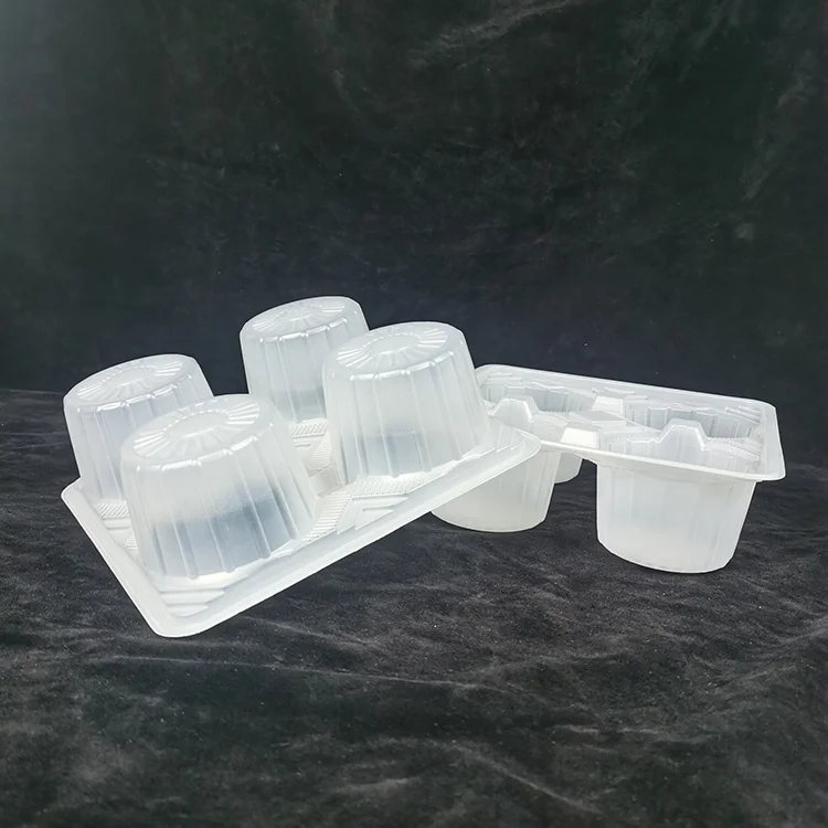Shipping to USA Aamzon FBA 4 Compartments Takeaway Disposable Drink Cold Coffee Cup Tray