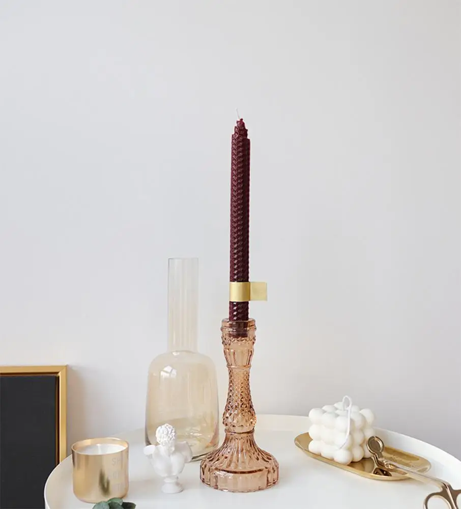 Wholesale 100% Pure Beeswax Handmade 9 Inch Smokeless Taper Candles For Home Gifts Christmas Decoration Wedding Party