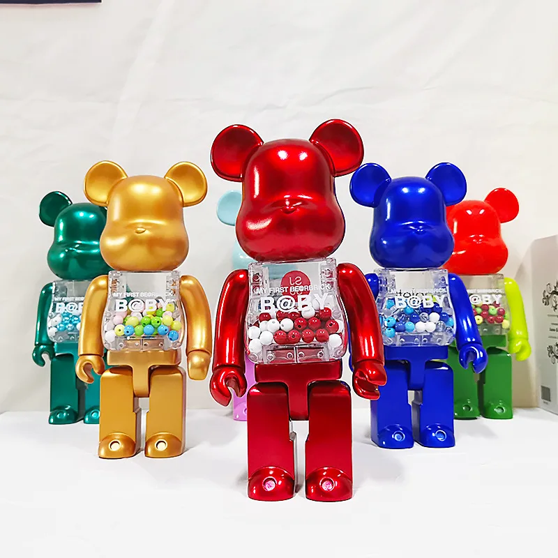 
2021 Drop shipping 28 Custom Toy Bearbrick toys 400% 1000% Bear brick kaw action figure bearbrick 