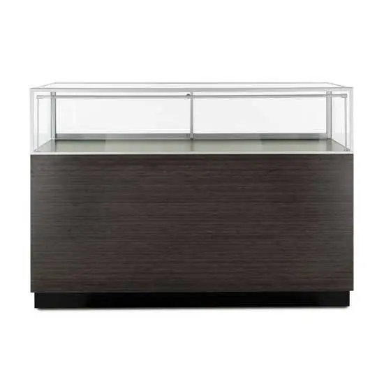 Quarter vision jewelry shop glass showcase watch display counter lockable led glass cases