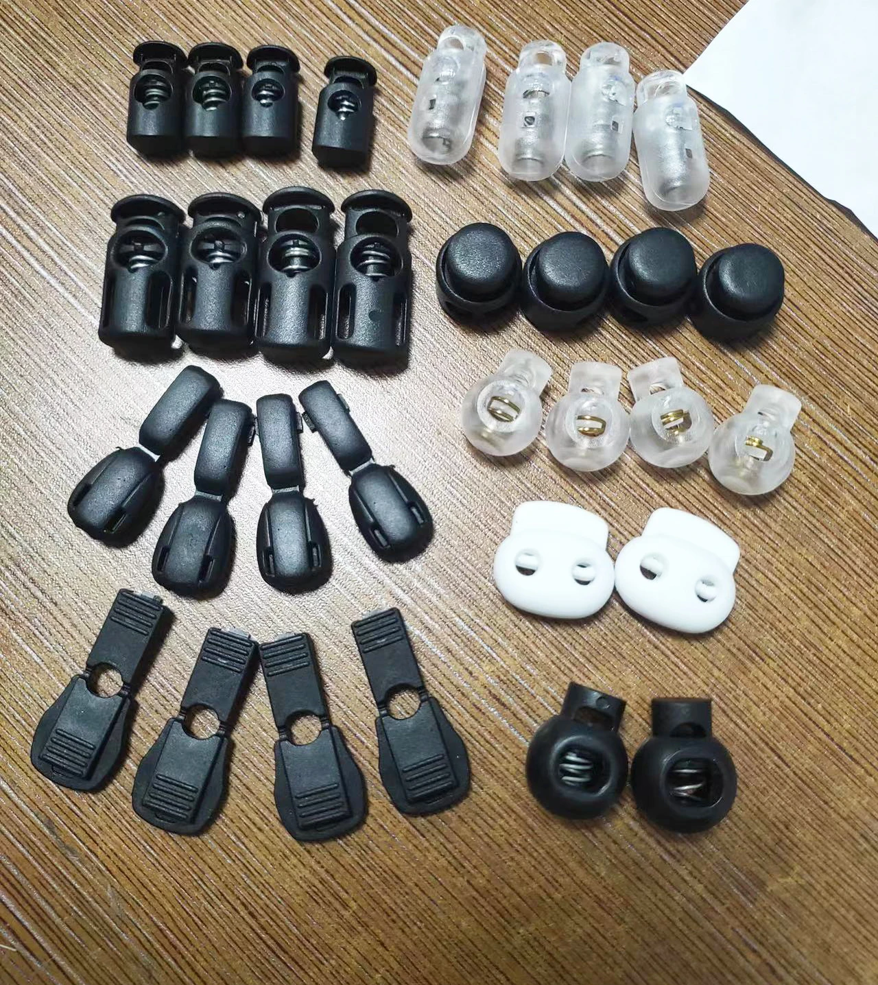 Multiple Colour Plastic Anti-slip Adjustable Spring Cord Lock Stopper For Drawstring Hoodie