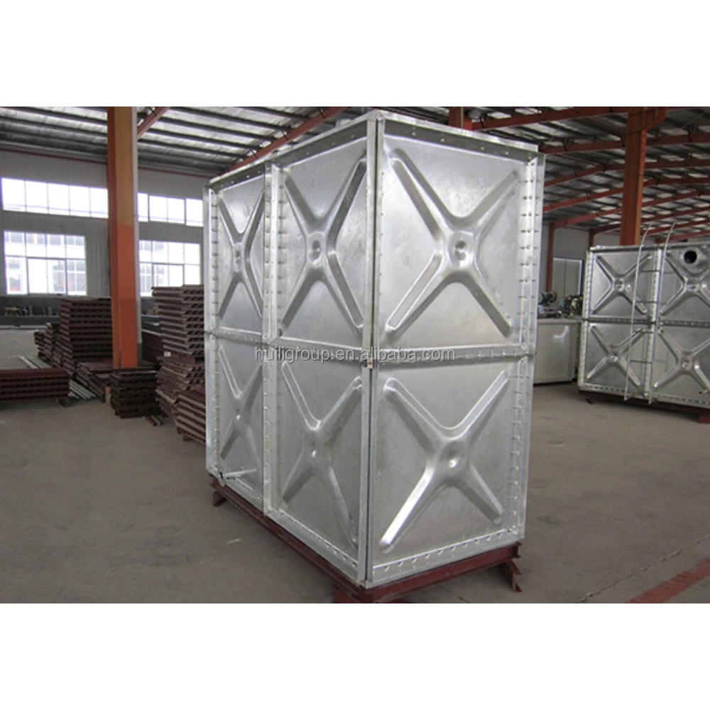 Sectional Square Bolted Stainless Steel Water Storage Tank SS 304 316 50000 Gallon Litre Liter Cubic Pressed Water Tank