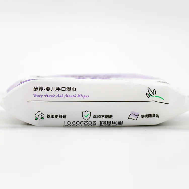 Baby things unscented thicken 99.9 water embossed pearl pattern 8pcs baby hand & mouth wet wipes for new born