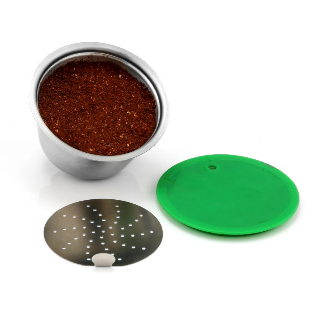 Stainless Steel  Reusable  Metal Capsule Permanent Coffee Pod Holder Compatible with Dolce gusto