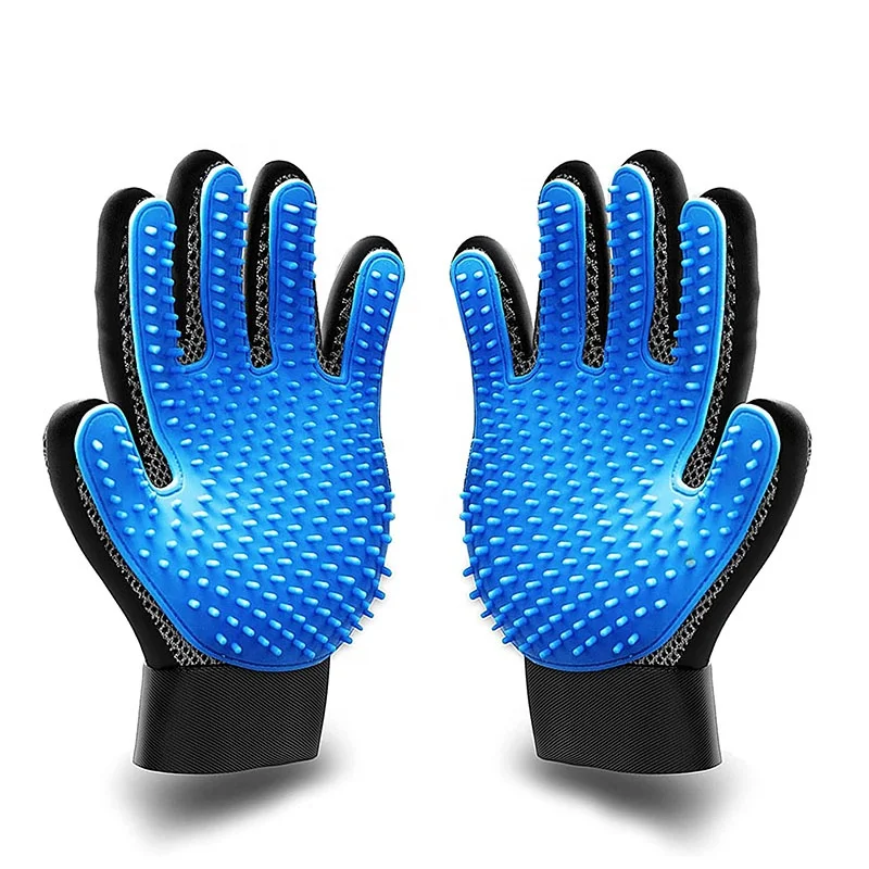 Мягкая щетка для удаления шерсти домашних животных перчатка массажа варежка груминга без беспорядка