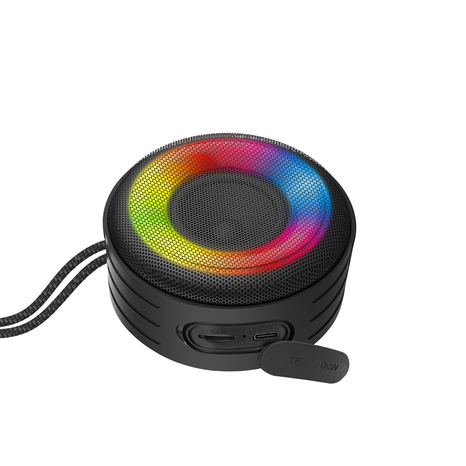 Manufacturer Mini Bluetooth Speaker Waterproof with TF Card RGB lights Round Shape (K216)
