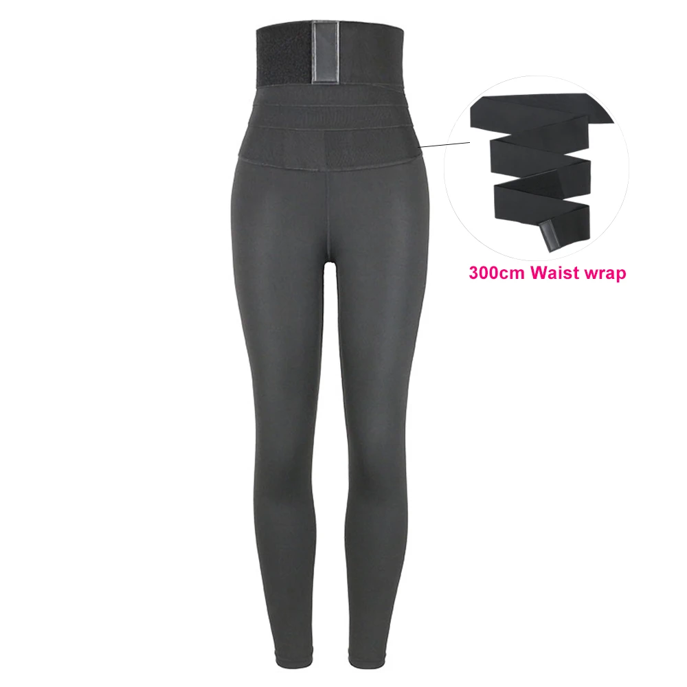 2 In 1 Workout Clothing Customizable Neoprene High Waist Trainer Corset Yoga Pants Gym Sauna Leggings with Waist Trainer