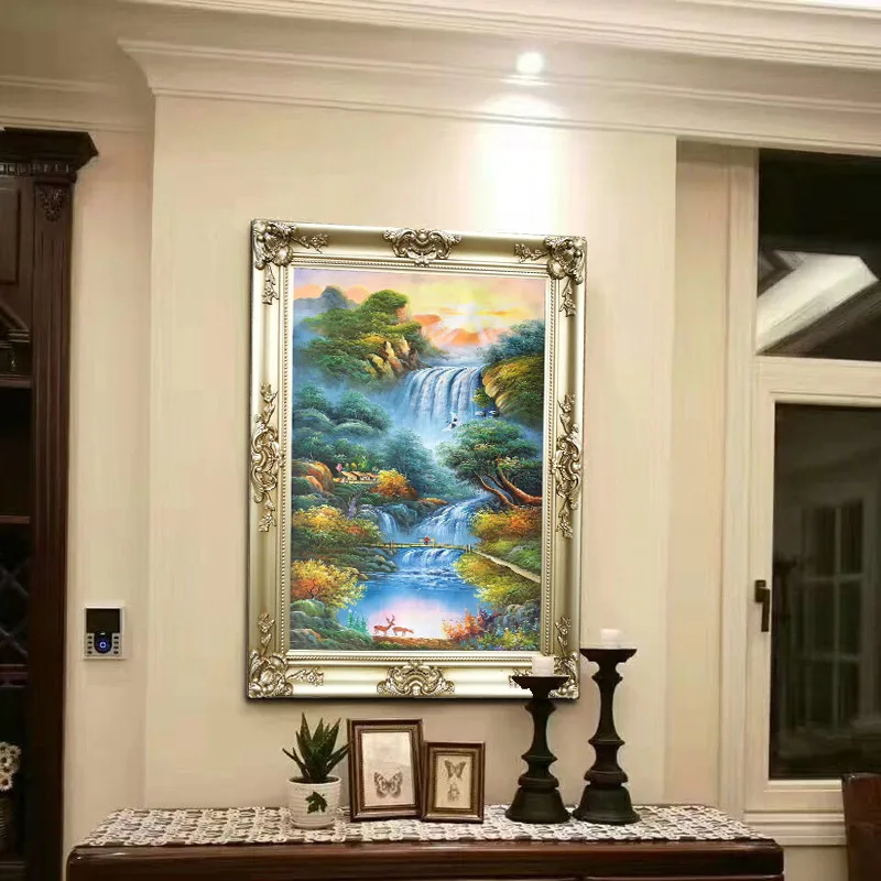 Museum Antique Gold Wood Baroque Style Oil Painting Frames Wholesale Customized Painting Frames for Display