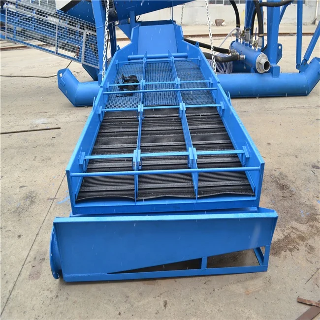 70-100 ton/h gold trommel wash plant mining sand mining with clay