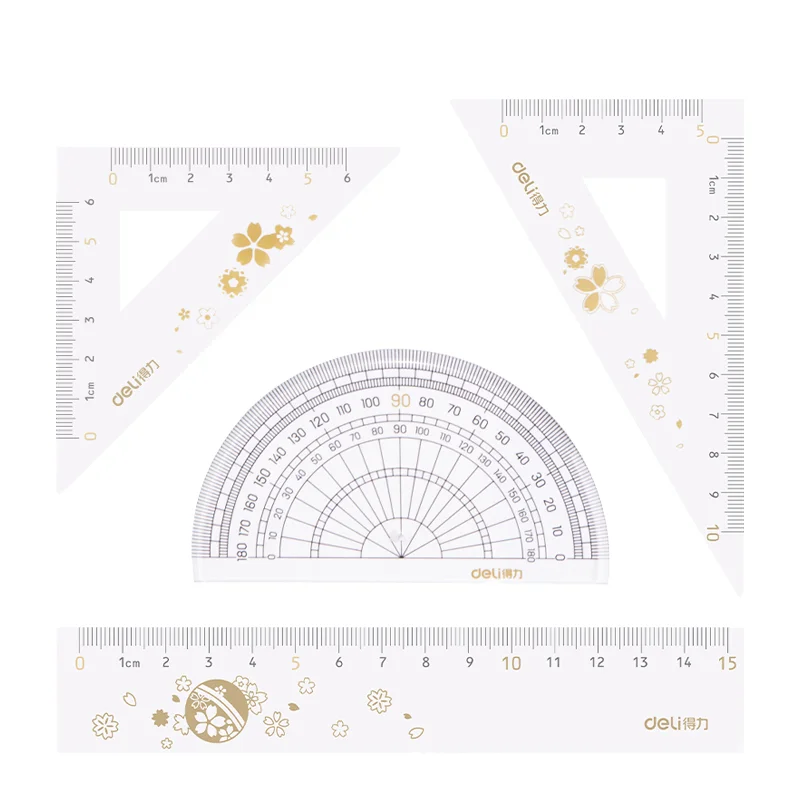 Набор 79540 школьных линейок 15 см линейка с волнистыми линиями треугольная для экзаменов учащихся 432 шт. в коробке математические наборы