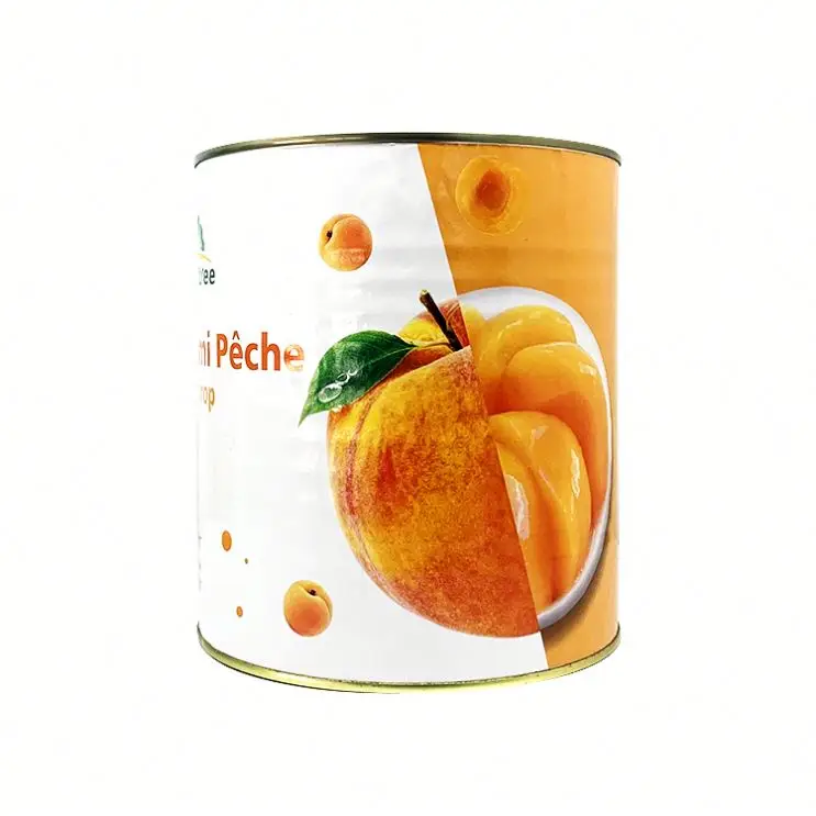 Hot selling canned yellow peach in light syrup Dice/Slice