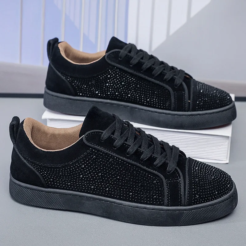 Hot Stamping Casual Running Shoes for Men Trendy Winter Sports Shoes for Youth Social Youth Board Shoes