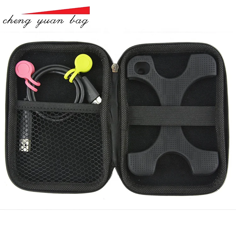 Fashion Black EVA Carrying Hard Case Bag  With Zipper Pouch for Portable External DVD / CD Writer Optical