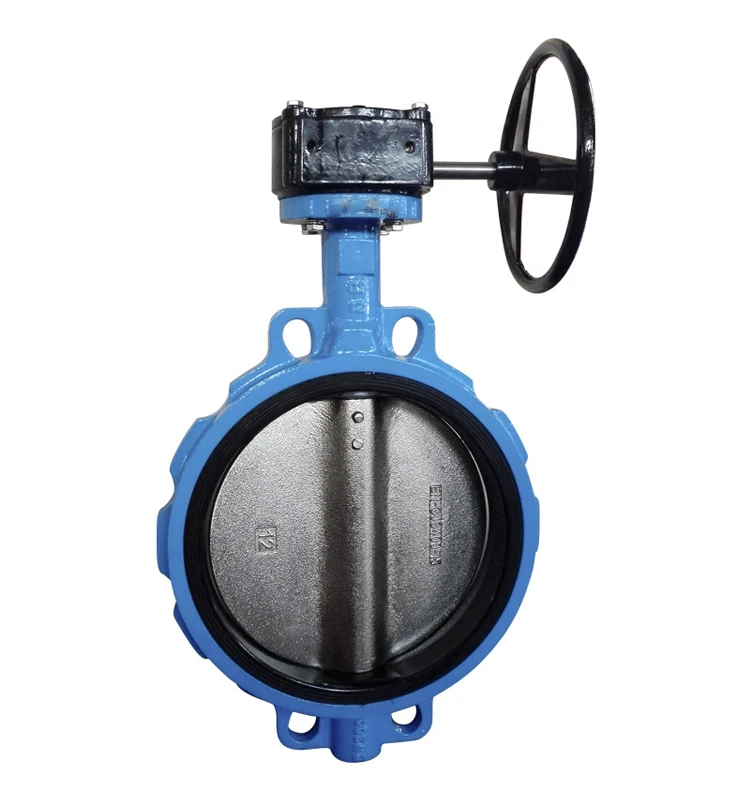 PN16 DN80 Worm Gearbox Electric Cast Ductile Iron Wafer Type Butterfly Valve China Manufacturers price list