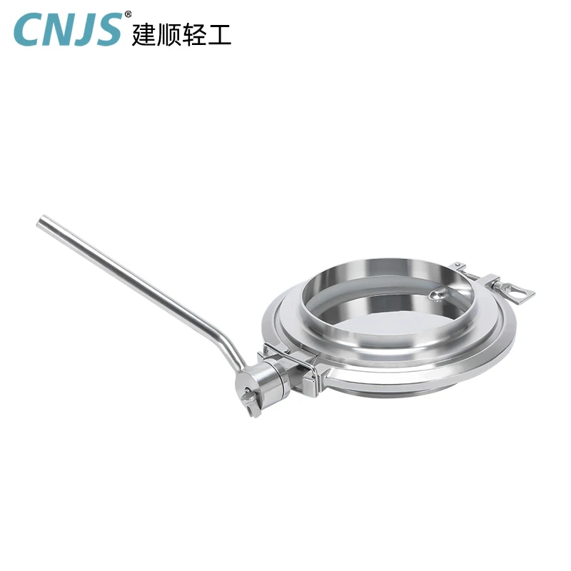 304 Stainless Steel Powder Valve Quick Assembly Welding Large Diameter Clamp Type Powder Valve