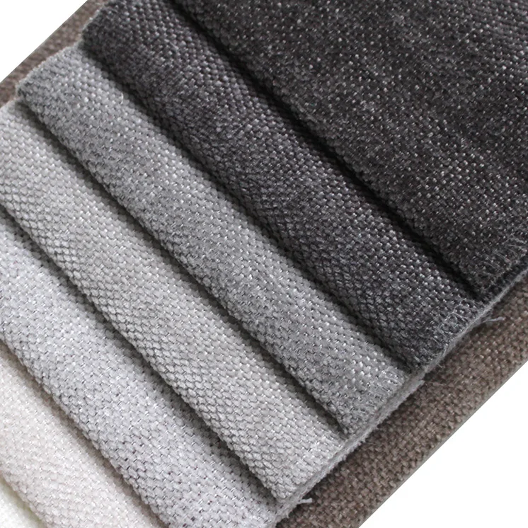 New Design 100 Polyester Sofa Curtain Fabric Imitation Linen Woven Upholstery Fabric Wholesale