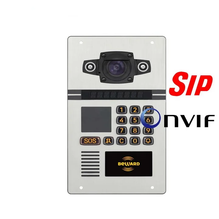 Водонепроницаемый SIP IP65 аудио домофон 4 проводной умный дверной звонок