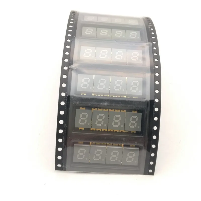 Jstronic White color 4 digits seven segment 0.2 inch 4 digit smd 7 segment led display