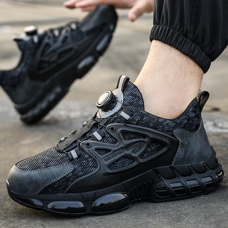 AMAWEI men safety shoes safety Sneakers indestructible steel toe shoes 678