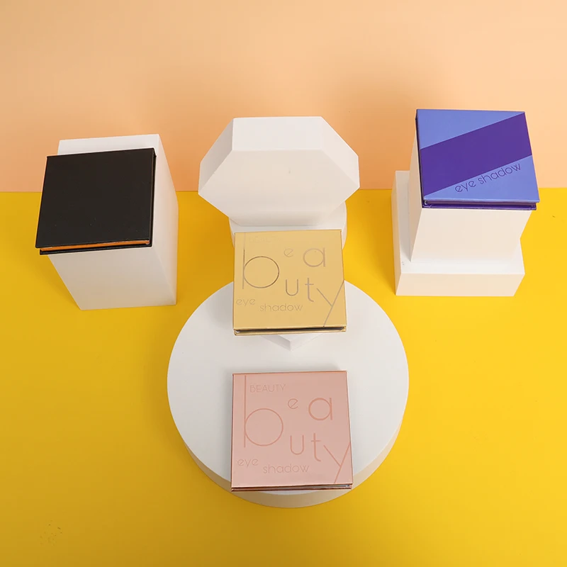 Newest Cosmetics paper eyeshadow palette heart shaped eyeshadow palette small eyeshadow palette