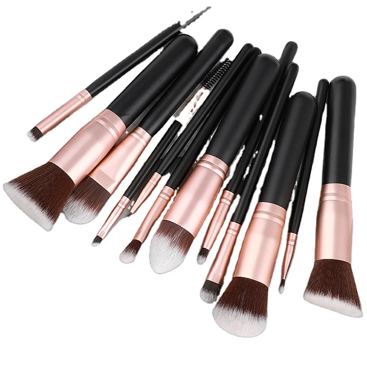 Красивый личный уход металлическая ручка для макияжа пластиковая упаковка для косметики тубус кистей/brochash de maquillaj