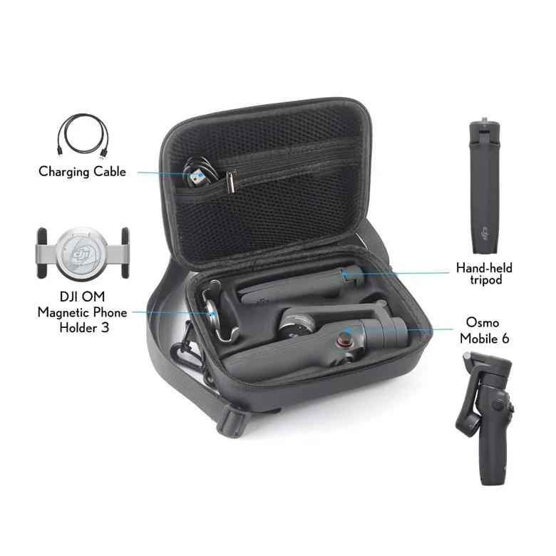 EVA Fabric Bag Waterproof Dustproof Carrying Case Handheld Action Camera Storage Accessories for D J I Osmo Pocket3