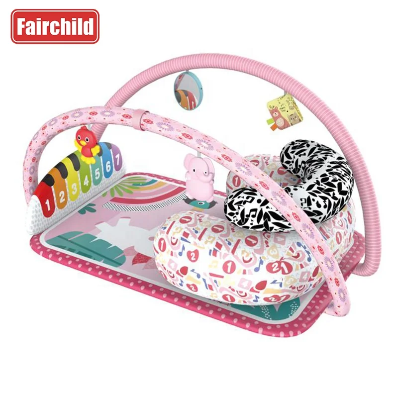 2024 New Baby 7 in 1 Seat Harmonium Baby Crawling Mat Piano Baby Gym Play Mat Kids Piano Fitness Activity Mat