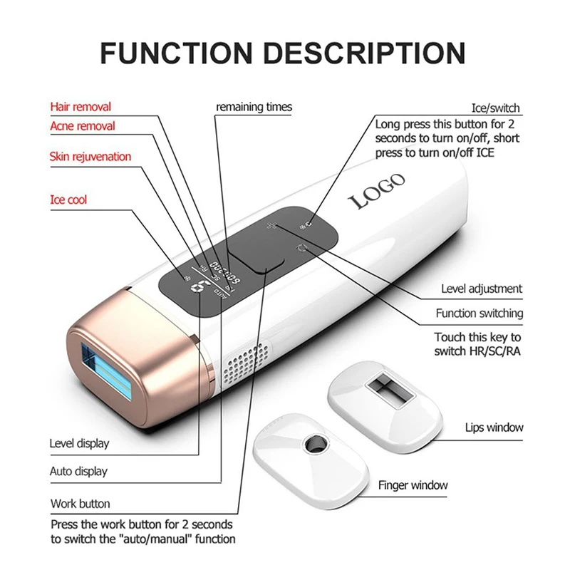 Lulu Youth, Best Seller IPL Laser Machine 600000 Pulse Cool Face Hair Remover/