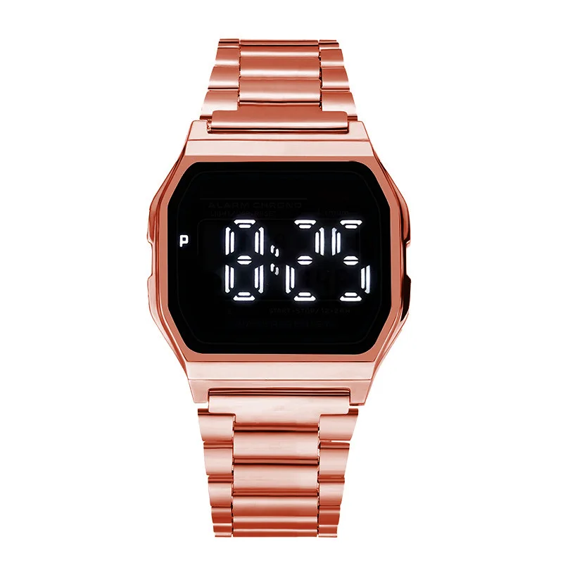 New Digital Watch Multifunctional Square Sports Waterproof Watches Touch Screen Electronic Clock Men Women Fashion Couple Watch