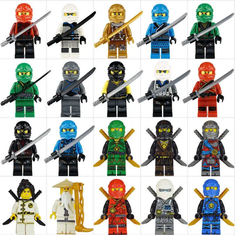 Mini Building Blocks Randomly Diy  Cartoon Character Building Blocks Various Style Block Mannequin  For Kids Gift