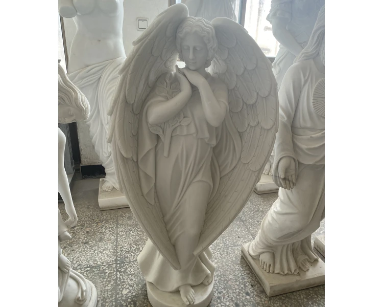 Stone Garden Sculptures Stone Carving Marble Woman Sculpture Male Statue Stone Sculptures Beautiful Angel Figure Carvings