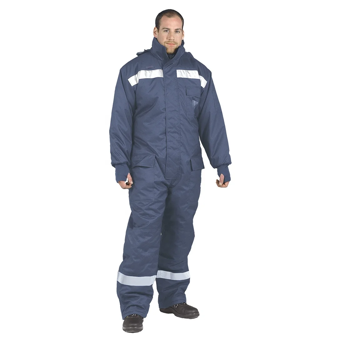 Heavy duty warm hi visibility ColdStore coverall for the ultimate in coldstore protection