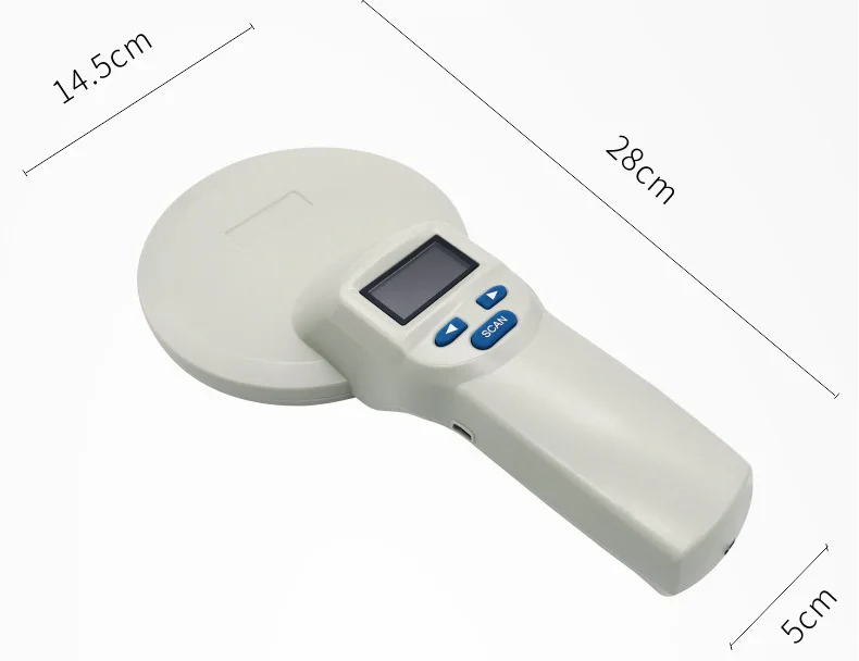 Pet 134.2khz rfid chip tag reader wireless animal scanner fish  rfid microchip handheld reader