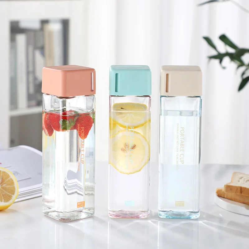 Fashion Eco-friendly travel transparent plastic water bottle