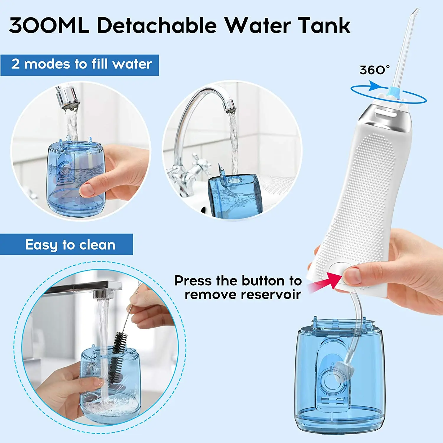 aquapick water dental flosser water floss cordless oral irrigator bucal water toothpick teeth clean dental oral irrigator