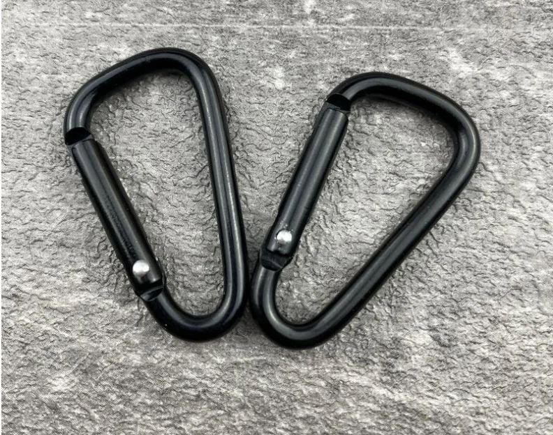 40*3.5mm China Wholesale Custom logo Camping Hiking Outdoor Mini Small Safety Snap Hook Clip logo Keychain Locking Carabiner