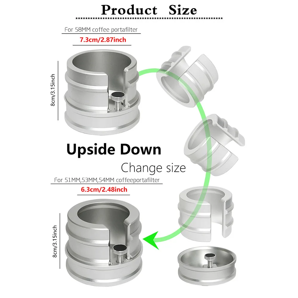 1PCS AM Store Hot Item Aluminum Coffee Tamper Base Stand Rack Tamper Base Durable Holder Espresso Portafilter Stand